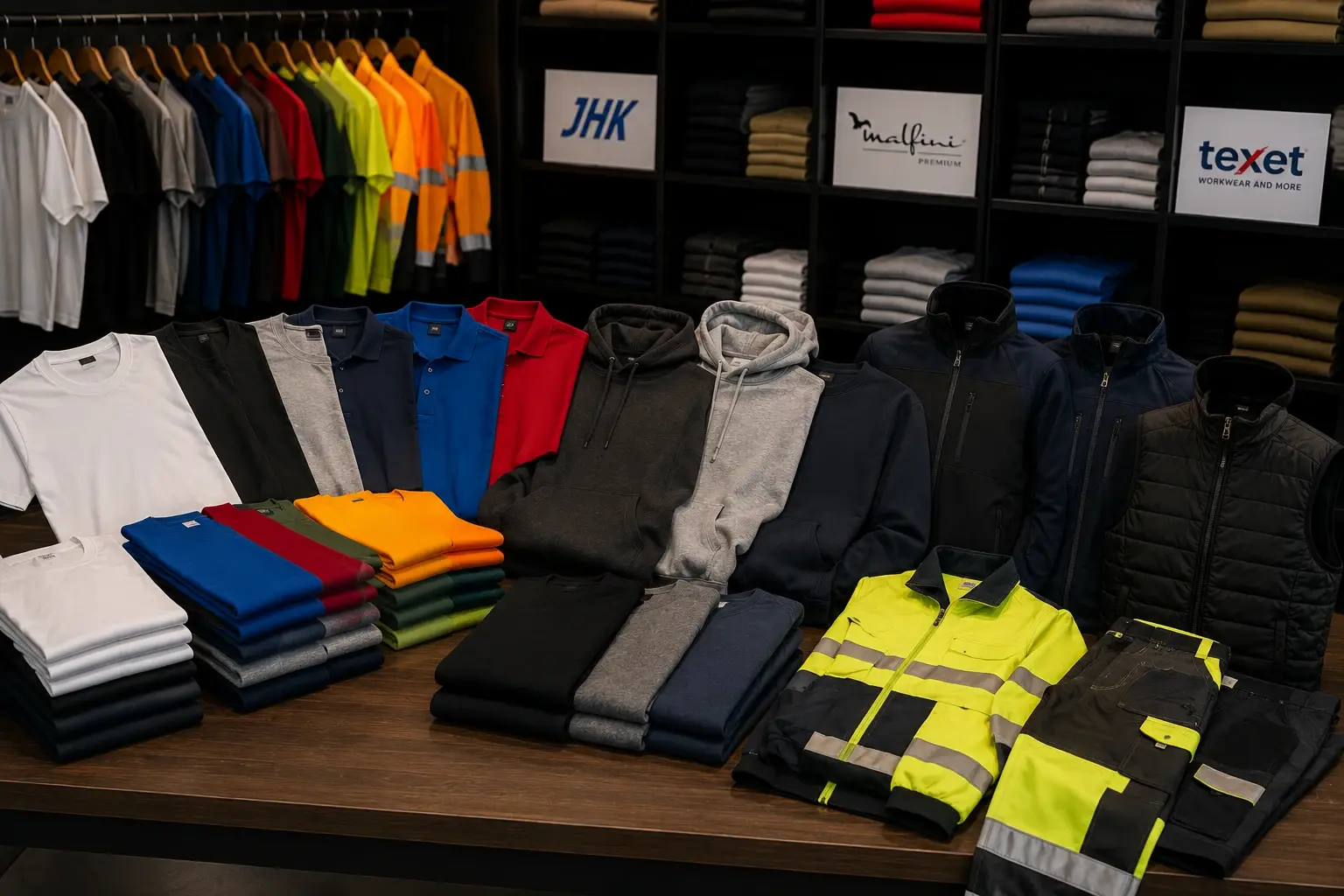 Koszulki polo bluzy softshelle i odzież robocza