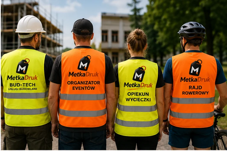 Kamizelki odblaskowe z nadrukiem dla firm, wydarzeń i organizacji