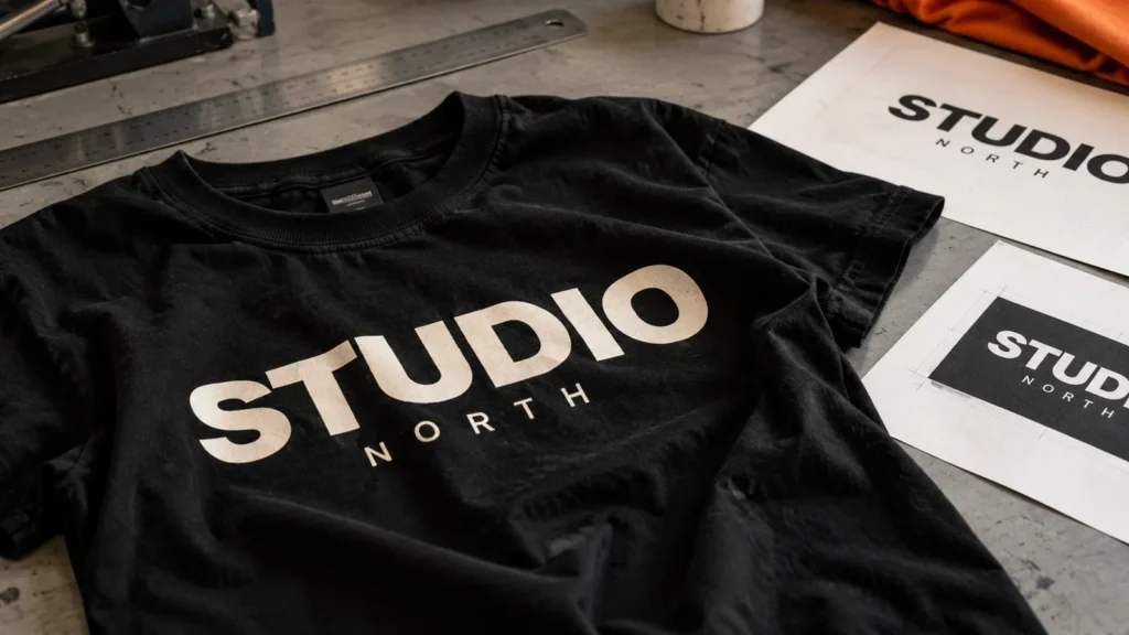 Visualización de proyectos de impresión tipográfica y papel STUDIO NORTH